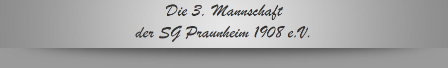 Die 3. Mannschaft
der SG Praunheim 1908 e.V.